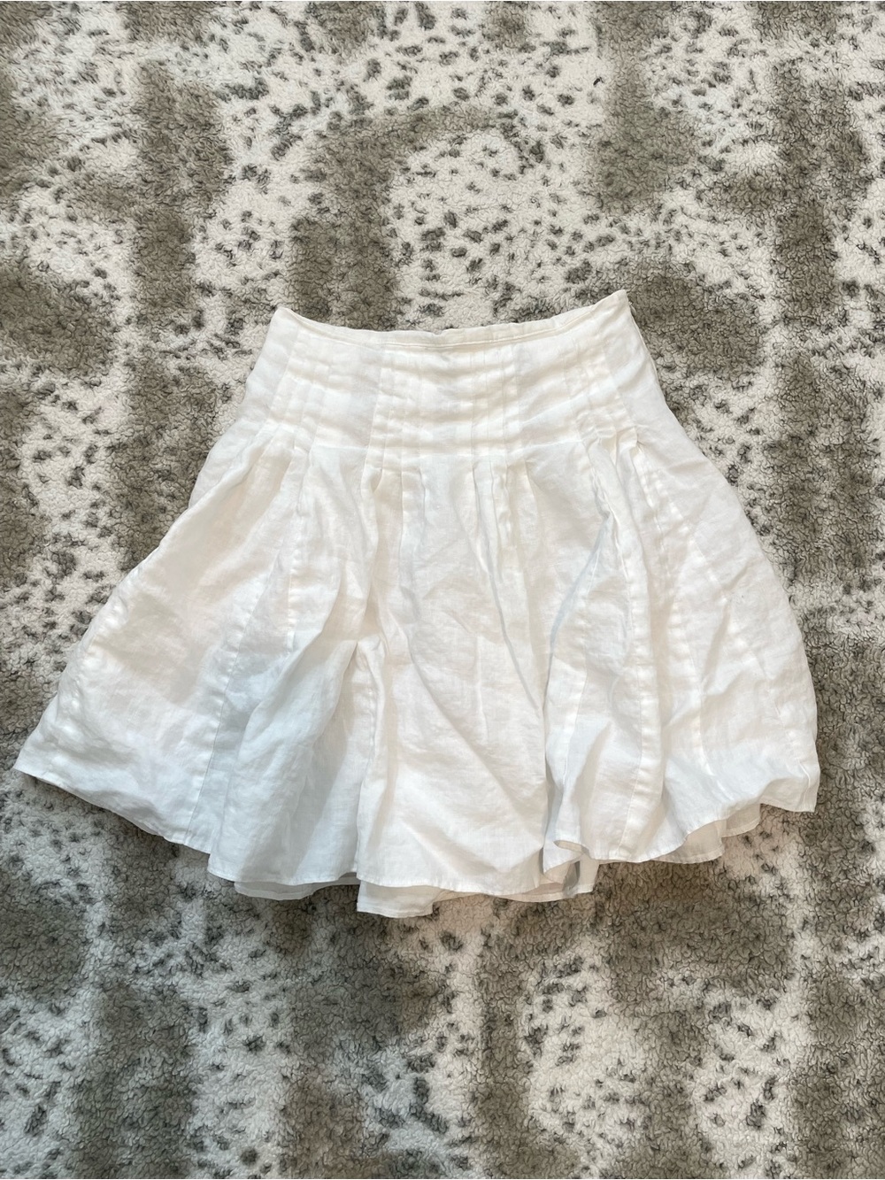Loft linen midi skirt